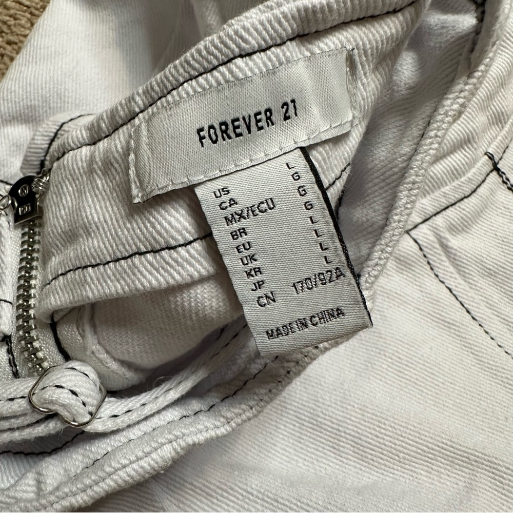 LIKE NEW Forever 21 Bustier Jean Top - Picture 5 of 5